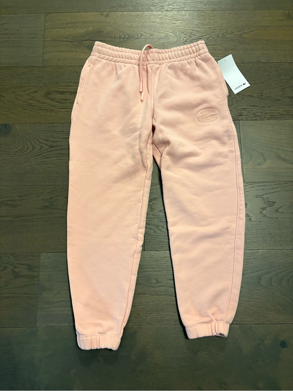 Lacoste ladies pink joggers sz 6 NWT ret $259